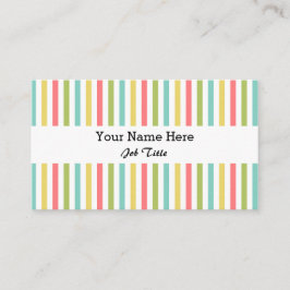 ダズルストライプクラシック名刺ホワイト 名刺