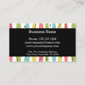 ダズルストライプビジネスカードブラック 名刺 (裏面)