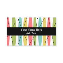 ダズルストライプビジネスカードブラック