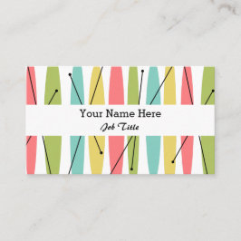 ダズルストライプビジネスカードホワイト 名刺