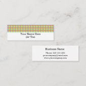 ダズルチェックホワイトストライプスキニー スキニー名刺 (正面/裏面)