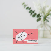 ダズルピンクの名刺ホワイトバック 名刺 (スタンド正面)