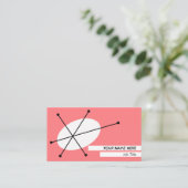 ダズルピンクの名刺ホワイトバック 名刺 (スタンド正面)