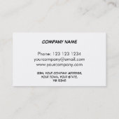 ダズルピンクの名刺ホワイトバック 名刺 (裏面)