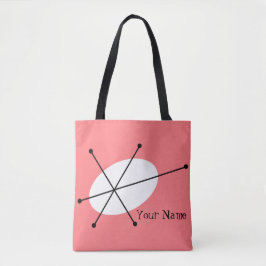 ダズルピンク文字オールオーバー トートバッグ