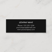 ダズルピ数々のックブラックストライプスキニー スキニー名刺 (裏面)