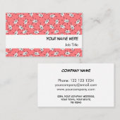 ダズルピ数々のンクの名刺ホワイトストライプ 名刺 (正面/裏面)