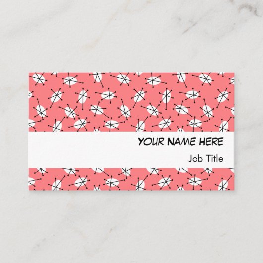 ダズルピ数々のンクの名刺ホワイトストライプ 名刺 (正面)