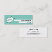 ダズルブルーの名刺スキニーホワイト スキニー名刺 (正面/裏面)