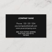 ダズルブルーの名刺ブラックバック 名刺 (裏面)