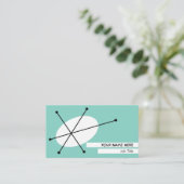 ダズルブルーの名刺ホワイトバック 名刺 (スタンド正面)