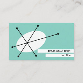 ダズルブルーの名刺ホワイトバック 名刺