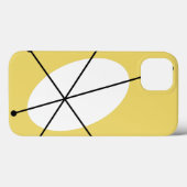 ダズルブルーイエローケース Case-Mate iPhoneケース (裏面 (横))