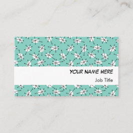 ダズルブルー数々のビジネスカードホワイトストライプ 名刺