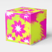 ダズルモダンバラグリーンイエロー絞り染め フェイバーボックス (正面サイド)