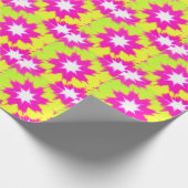 ダズルモダンバラグリーンイエロー絞り染め ラッピングペーパー (角)