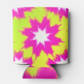 ダズルモダンバラグリーンイエロー絞り染め 缶クーラー (裏面)