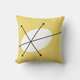 ダズル黄独身の数々の方形 クッション