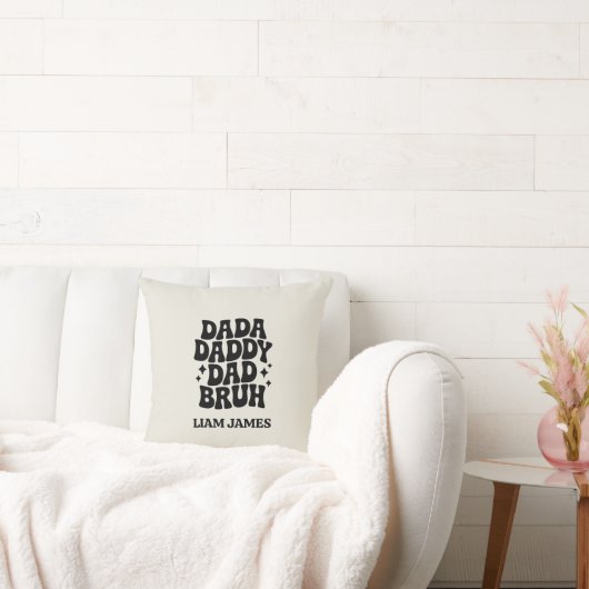 ダダおもしろいダディパパブルファーザーズデイギフトパパ クッション (ソファ)
