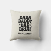 ダダおもしろいダディパパブルファーザーズデイギフトパパ クッション (裏面)