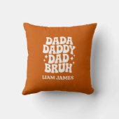 ダダおもしろいダディパパブルファーザーズデイギフトパパ クッション (裏面)