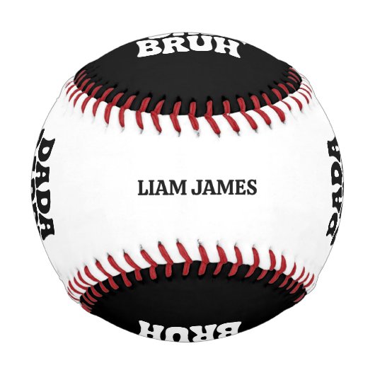 ダダおもしろいダディパパブルファーザーズデイギフトパパ 野球ボール (裏面)