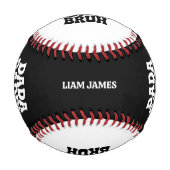 ダダおもしろいダディパパブルファーザーズデイギフトパパ 野球ボール (正面)