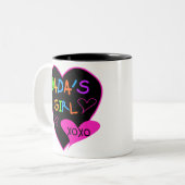 ダダの女の子Tシャツ,マグカップ,ボタン,磁石,その他 ツートーンマグカップ (正面左)