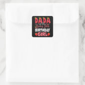 ダダオブザベリーファースト誕生日のガールストロベル スクエアシール (バッグ)