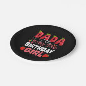 ダダオブザベリーファースト誕生日のガールストロベル ペーパープレート (アングル)
