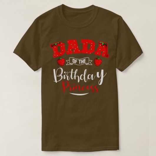 ダダオブザ誕生日プリンセスイチゴテーマBda Tシャツ (デザイン正面)