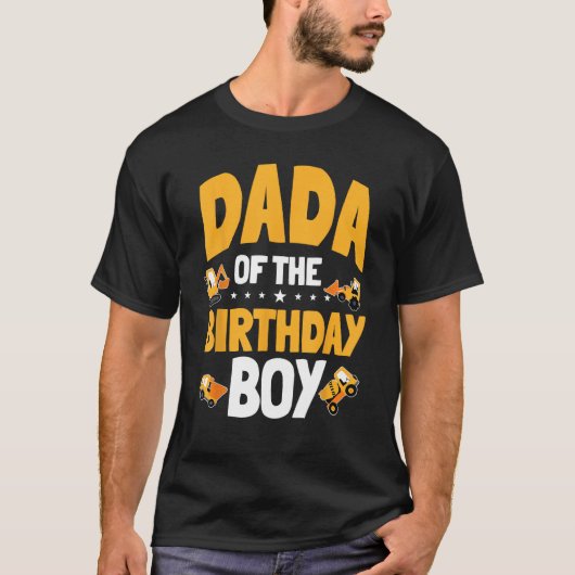 ダダオブザ誕生日ボーイ建築労働者Bday Tシャツ (正面)