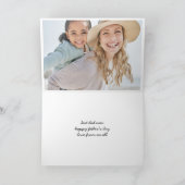 ダダカスタムダディパパブルフォトファーザーズの日 カード (内部)