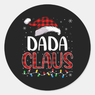 ダダクロースクリスマスライトマッチングファミリークリスマスP ラウンドシール