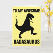 ダダサウルス恐竜の父のデイカード カード (黄色い花)