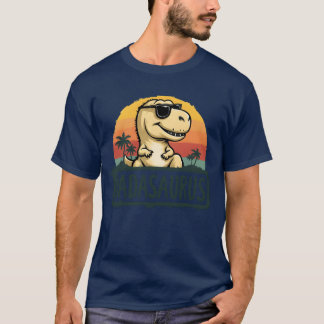 ダダサウルス恐竜ダダダサウルス神父の日の友人 Tシャツ