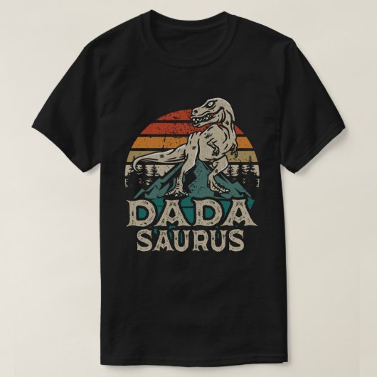 ダダサウルス恐竜パパダダサウルス父の日 Tシャツ (デザイン正面)