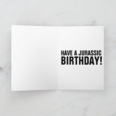 ダダサウルス恐竜誕生日カード カード (内部)
