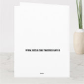 ダダサウルス 恐竜 ビッグ (8.5 X 11) 誕生日カード カード (裏面)