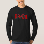 ダダサンダー・ボルト おもしろ ロックンロール パパ メンズ Tシャツ (正面)