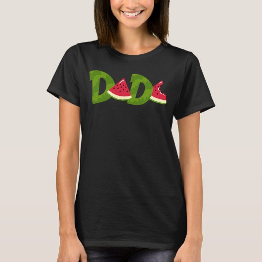 ダダスイカ夏素晴らし果実父の日 Tシャツ (正面)