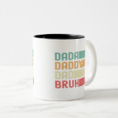ダダダディパパブおもしろいリュギフトfor父の日 ツートーンマグカップ (正面右)