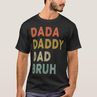ダダダディパパブルファーザーズデイレトロヴィンテージギフト Tシャツ
