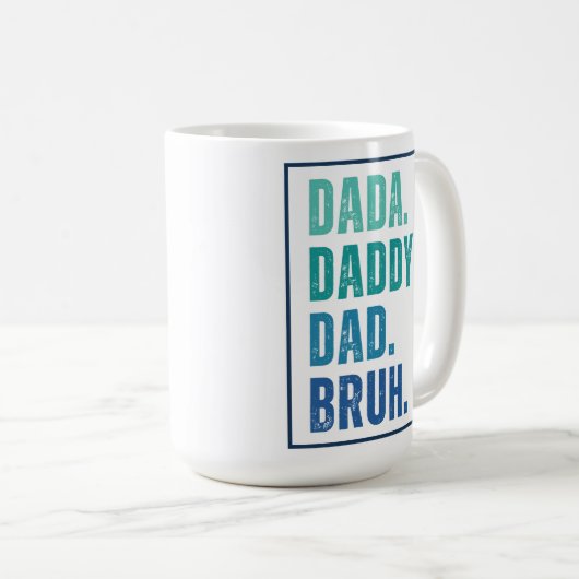 ダダダディパパブ動揺してルブルーファーザーズデイ コーヒーマグカップ (正面右)
