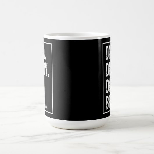 ダダダディパパブ動揺してルレトロファーダーズデイ コーヒーマグカップ (中央)