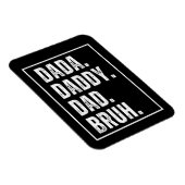 ダダダディパパブ動揺してルレトロファーダーズデイ マグネット (右側)