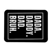 ダダダディパパブ動揺してルレトロファーダーズデイ マグネット (横)