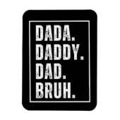 ダダダディパパブ動揺してルレトロファーダーズデイ マグネット (縦)