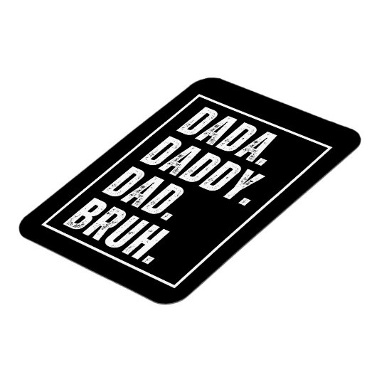 ダダダディパパブ動揺してルレトロファーダーズデイ マグネット (左側)