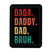 ダダダディパパブ動揺してルレトロファーダーズデイ マグネット (縦)